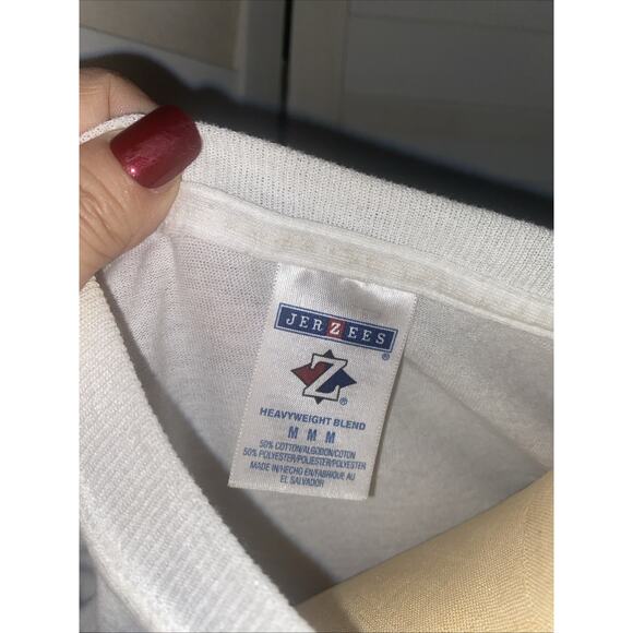 Handmade 80s 90s Southwestern Rodeo Boho Fringe White Shirt Medium Moon Stars - Picture 8 of 10